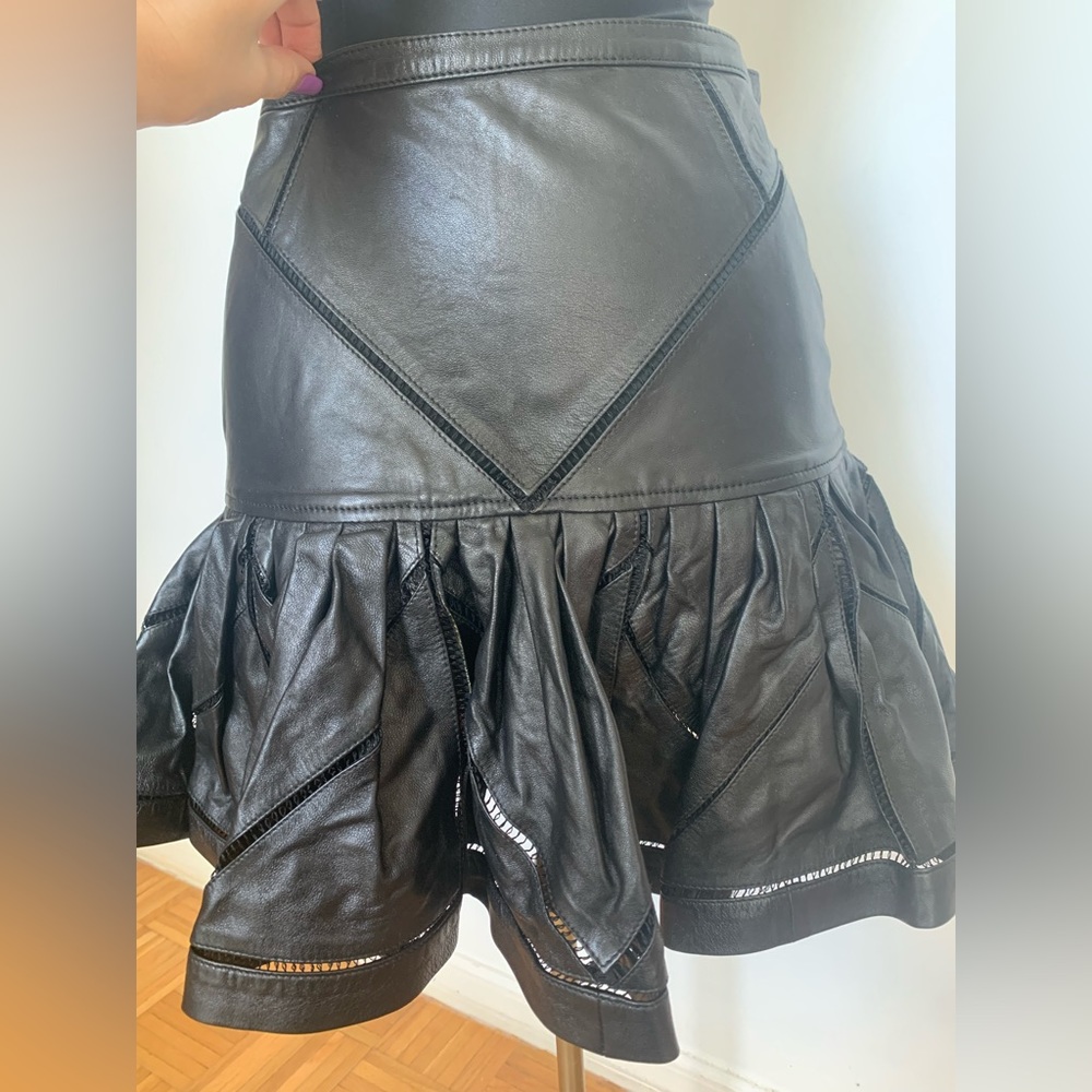 Roberto Cavalli Leather Skirt